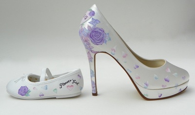 lilac rose wedding shoes