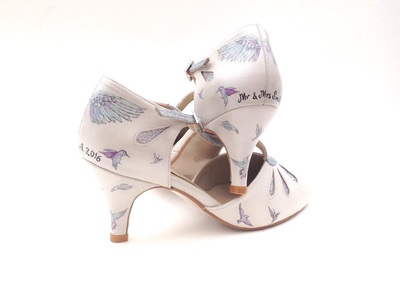 bird wedding shoes