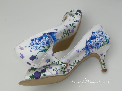 Santorini wedding shoes