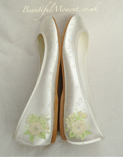 pretty wedding flat shoes